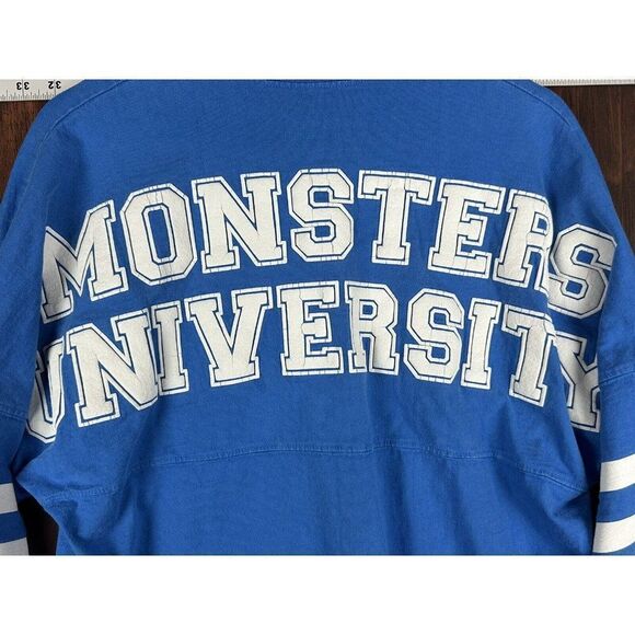 Disney Parks Spirit Jersey Stripe Monsters University Blue White Adult Medium‎ - Picture 9 of 9